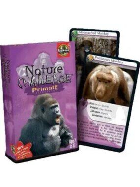 Bioviva Nature Challenge- Primates -English Version Card Game New Sealed Ages 7+